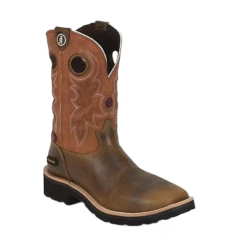 Tony Lama Men's Tan Comanche 3R Waterproof Comp Toe Work Boots RR3300