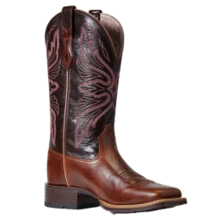 Ariat® Ladies Edgewood Dark Luggage Square Toe Boots 10040350
