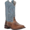 Laredo Ladies Darla Square Toe Honey Pull On Western Boots 5895