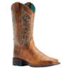 Ariat® Ladies Round Up Back Zip Desert Sand Tan Western Boots 10044432