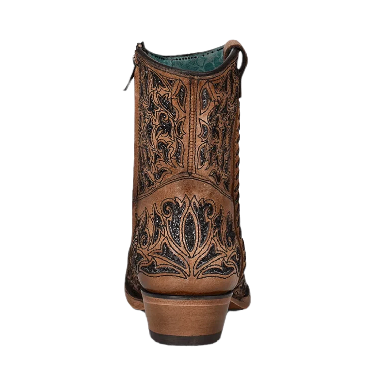 Corral Boots Corral® Ladies Sand Inlay & Embroidery Round Toe Ankle Boots C3824 2 Corral Boots Corral® Ladies Sand Inlay & Embroidery Round Toe Ankle Boots C3824 - Image 2