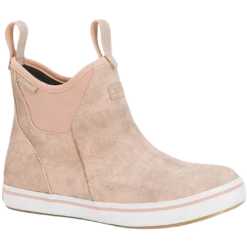 XTRATUF Ladies Waterproof Pink Cream Deck Boots XWAL-400