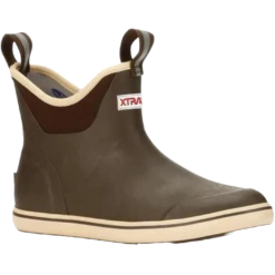 XTRATUF Ladies Brown 6" Rubber Ankle Deck Boots XWAB-900