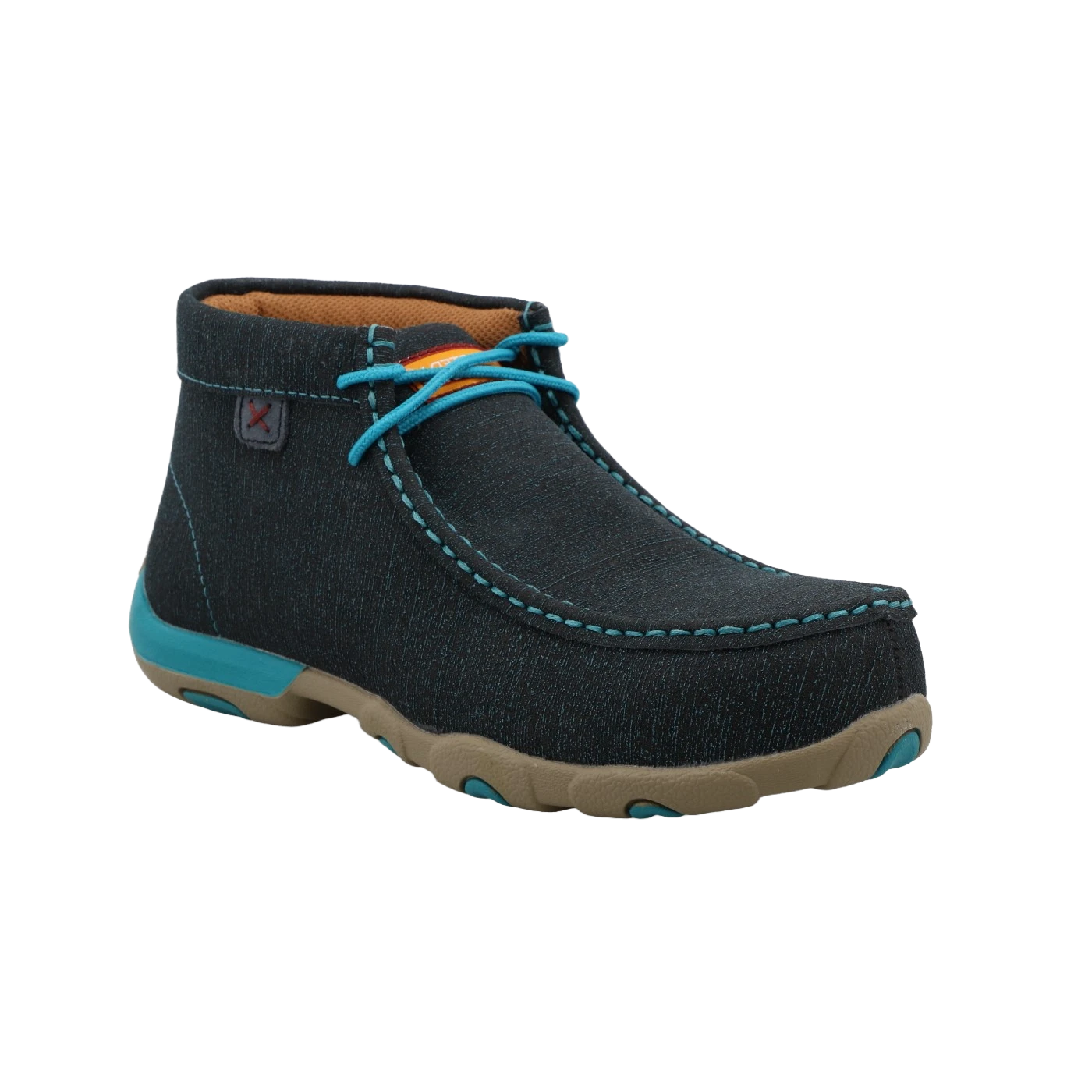 Twisted X Ladies Nano Chukka Dark Teal Driving Moc Shoe WDMNT01 1 Twisted X Ladies Nano Chukka Dark Teal Driving Moc Shoe WDMNT01