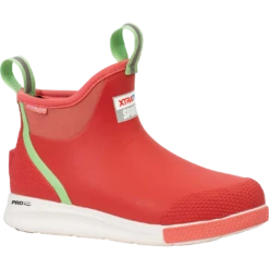 XTRATUF Ladies Ankle Deck Sport Coral Rubber Boots ADSW-400