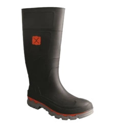 Twisted X Men's Black 14 Inch Rubber Mud Boots MWB0001