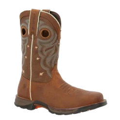 Durango® Maverick™ Ladies 10" Western Rugged Tan Steel Toe Boot DRD0416