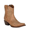 Circle G By Corral Ladies Orix Western Embroidery Zipper Booties L5915