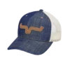 Kimes Ranch® Men's Roped LP Denim Blue Trucker Cap ROPED-DEN