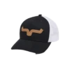 Kimes Ranch® Men's Roped LP Black Trucker Cap ROPED-BLK