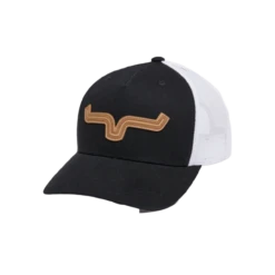 Kimes Ranch® Men's Roped LP Black Trucker Cap ROPED-BLK