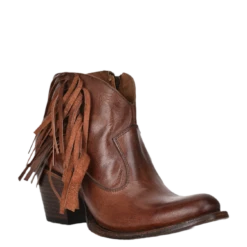 Circle G By Corral® Ladies Honey Fringe & Zipper Booties Q7017