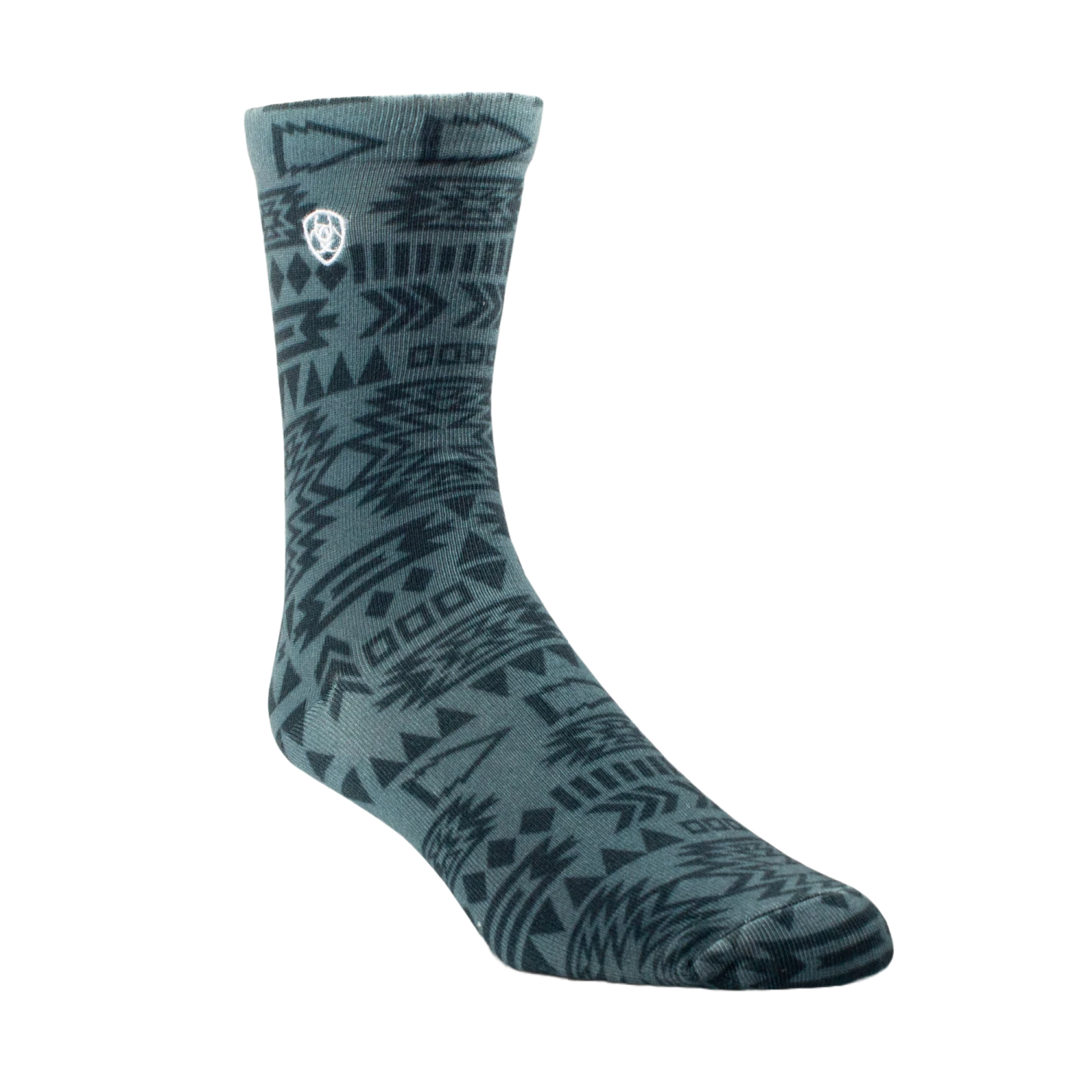 Ariat® Unisex 3-Pack Charm Four Leaf Clover Doodle Crew Socks 10041365 2 Ariat® Unisex 3-Pack Charm Four Leaf Clover Doodle Crew Socks 10041365 - Image 2