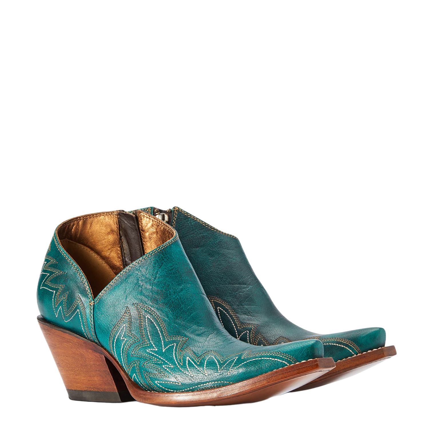 Ariat® Ladies Jolene Turkos Side Zip Western Booties 10042425 1 Ariat® Ladies Jolene Turkos Side Zip Western Booties 10042425