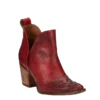 Nocona Ladies Micki Snip Toe Red Leather Booties ME1922
