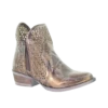 Circle G By Corral Ladies Copper Cutout Shortie Boots Q5129