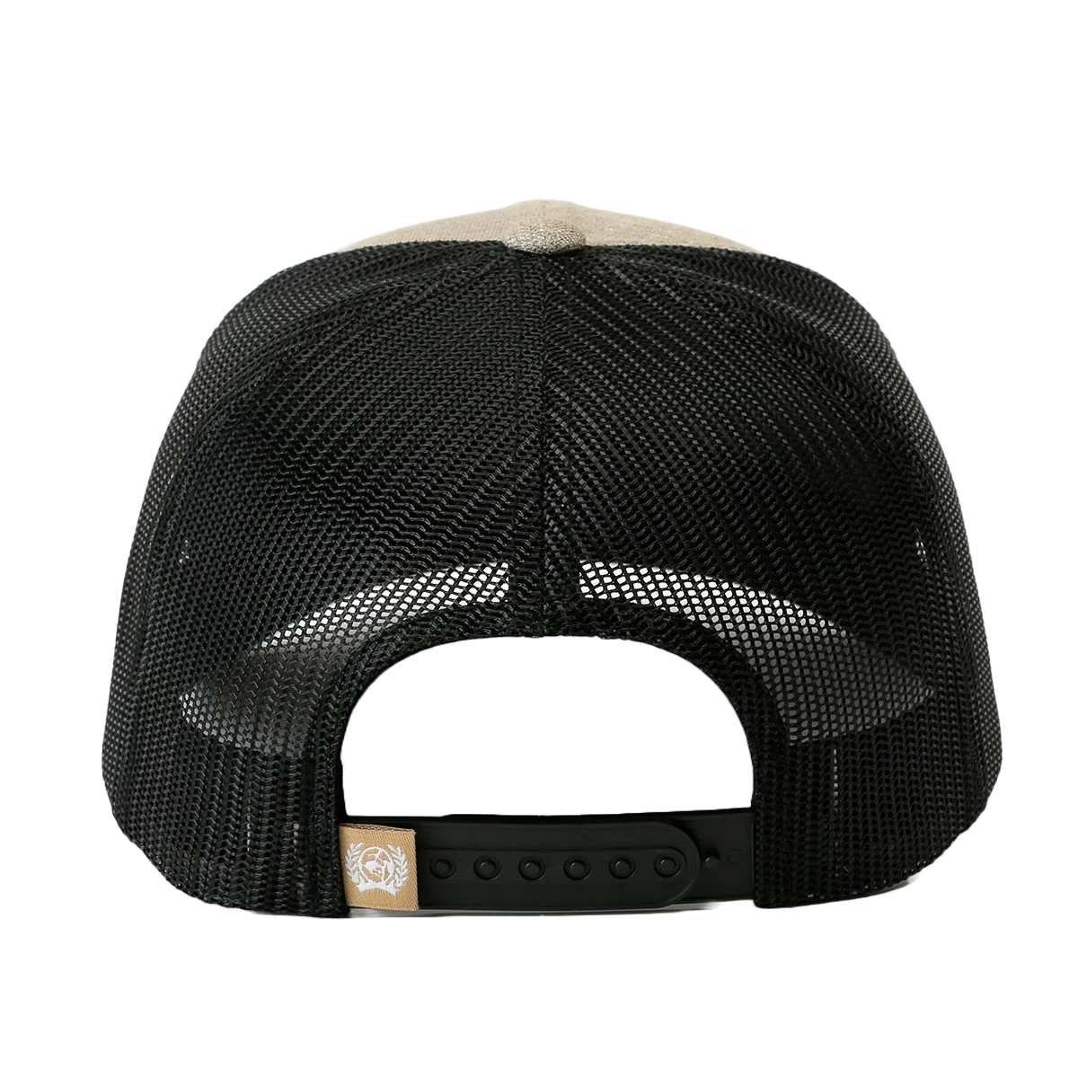 Cinch Denim 6-Panel Khaki & Black Snapback Cap MCC0660619 2 Cinch Denim 6-Panel Khaki & Black Snapback Cap MCC0660619 - Image 2