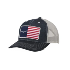 Kimes Ranch Unisex American Trucker Denim Snapback Hat KR221-DEN
