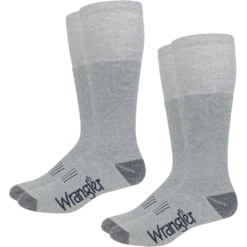 Wrangler® Men's Wellington Seamless Toe Grey Boot Socks 09328-2400-LG