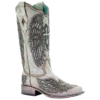 Corral Boots Corral Ladies Turquoise Cross & Wings Overlay & Studs Boots A3743
