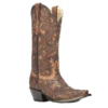 Corral Boots Corral Ladies Brown Full Overlay And Stud Boots G1309