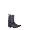 Corral Boots Corral Ladies Black Zipper & Studs Round Toe Boots C3714