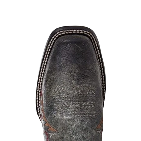 Corral Boots Corral Ladies Black Skull Overlay And Embroidery Square Toe Boots E1653 2 Corral Boots Corral Ladies Black Skull Overlay And Embroidery Square Toe Boots E1653 - Image 2