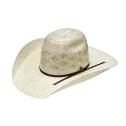 Ariat Unisex Bangora Straw Ivory & Brown Cowboy Hat A73240