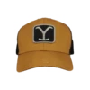 Yellowstone® Men's Logo Patch Camel Tan & Black Trucker Cap 66-656-189