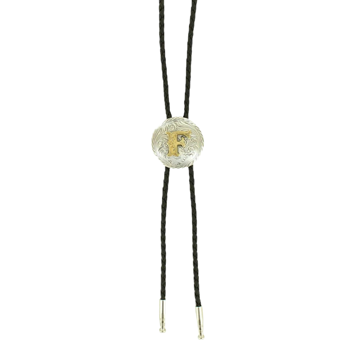 M&F Western Double S Men's Initialed Bolo Tie 22164 2 M&F Western Double S Men's Initialed Bolo Tie 22164 - Image 2