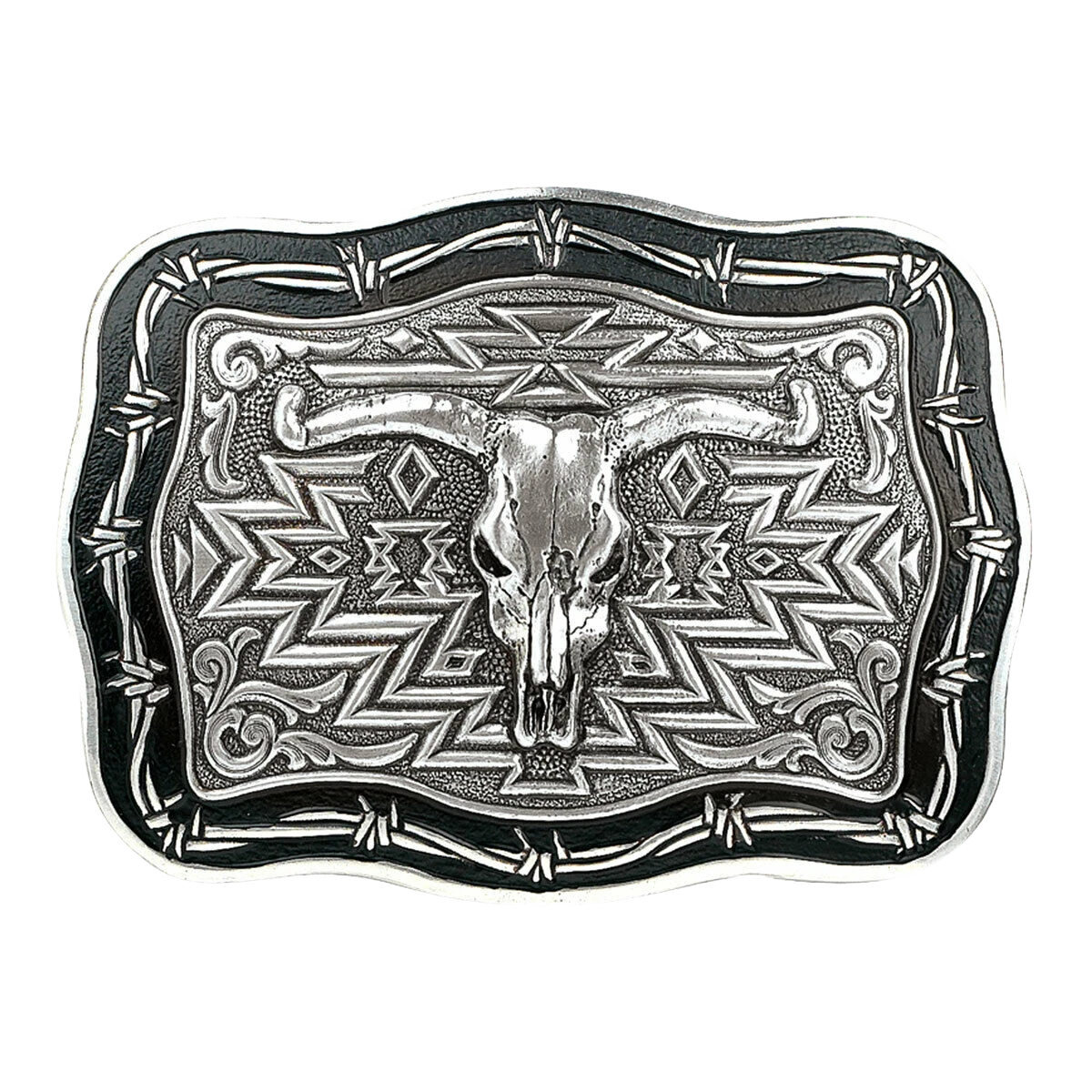 Nocona Mens Steer Skull Belt Buckle 38026 1 Nocona Mens Steer Skull Belt Buckle 38026