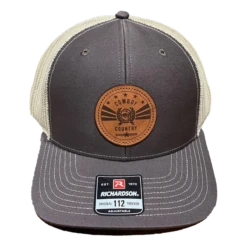 Cinch Men's Cowboy Country Leather Patch Brown Cap MCC0800012