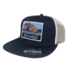 Justin Men's "YeeHaw" Patch Graphic Navy Snap Back Cap JCBC503