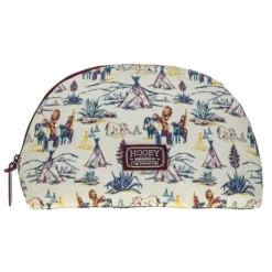 Hooey® Unisex Tribal Print Cream Large Makeup Bag MB003-02