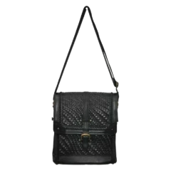 Corral Boots Corral Black Whip Stitch Woven Tablet Bag D1147