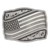 Montana Silversmiths Unisex Silver Waving Flag Attitude Buckle A590S