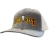 Wild West Logo Embroidered Charcoal Snapback Cap WW02-GRY