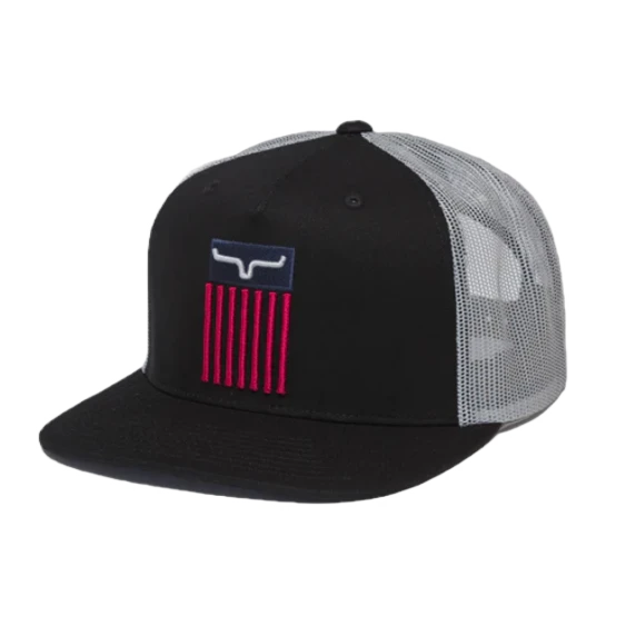 Kimes Ranch® Unisex Cody Trucker Black Cap S22-032002 1 Kimes Ranch® Unisex Cody Trucker Black Cap S22-032002