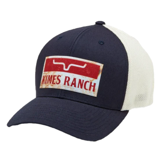 Kimes Ranch® Unisex 110 Fire Ex Trucker Navy Hat KR126-NVY 1 Kimes Ranch® Unisex 110 Fire Ex Trucker Navy Hat KR126-NVY