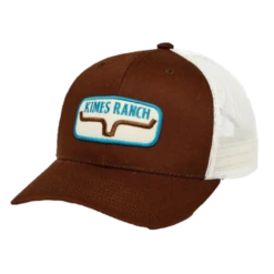 Kimes Ranch® Unisex Rolling Trucker Brown Cap RT-BROWN