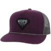 Hooey Ladies Rope Like A Girl Purple & Grey Snapback Hat 2149T-PLGY