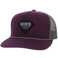 Hooey Ladies Rope Like A Girl Purple & Grey Snapback Hat 2149T-PLGY