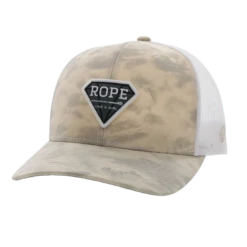 Hooey® Ladies Rope Like A Girl Cream & White Snapback Hat 2249T-CRWH