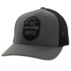 Hooey® Men's Cheyenne 5-panel Charcoal & Black Flexfit Cap 2244CHBK
