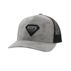 Hooey® Ladies Rope Like A Girl Grey & Black Snapback Hat 2249T-GYBK