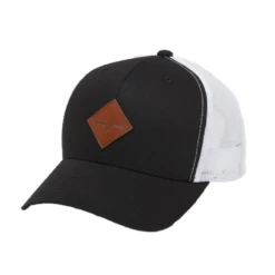 Kimes Ranch® Unisex Black Diamond Leather Logo Patch Cap DCAP-BLK