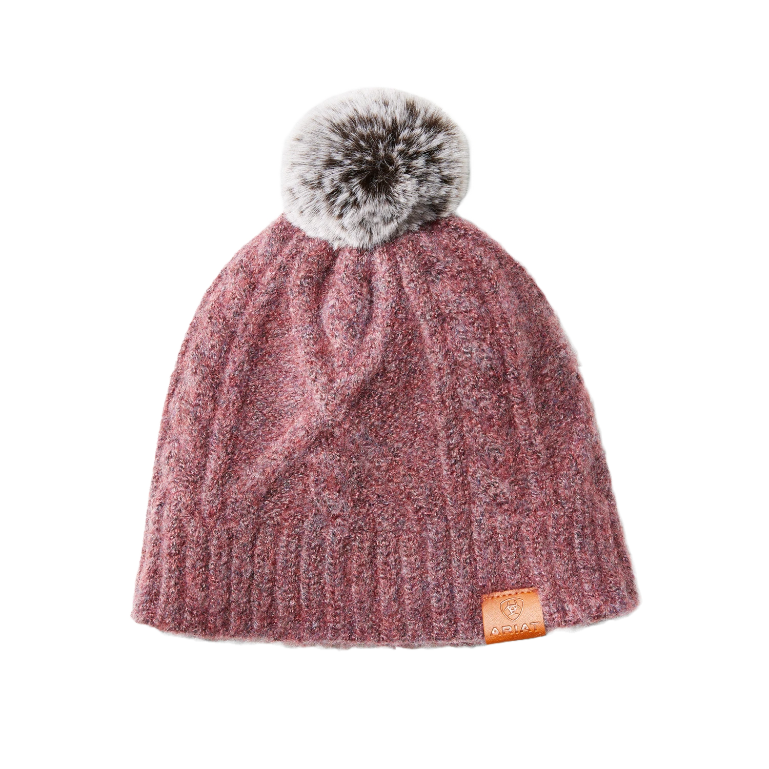 Ariat® Ladies Entwine Wild Ginger Heather Beanie 10041926 1 Ariat® Ladies Entwine Wild Ginger Heather Beanie 10041926