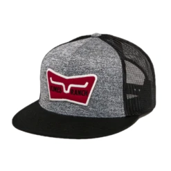 Kimes Ranch® Unisex Panoramic Trucker Grey Heather Cap S22-1620GH