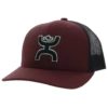 Hooey "Sterling" 6-Panel Maroon/Black Hat 2206T-MABK