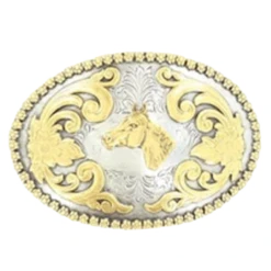 Nocona LadiesBerry Edge Horse Head Belt Buckle 3756607